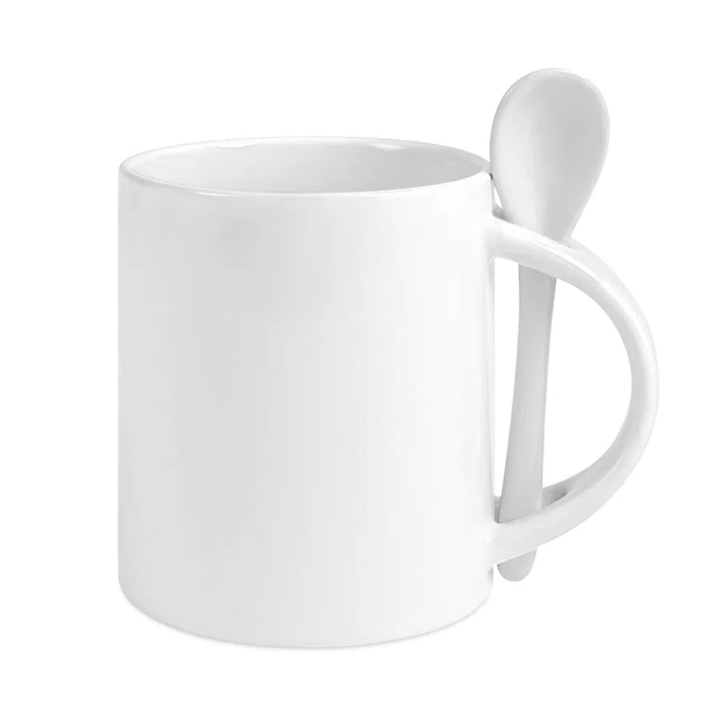 Mug cuillère droit Blanc-1cafe1chaise