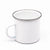 Mug métal émaillé blanc (petit modèle)-1cafe1chaise