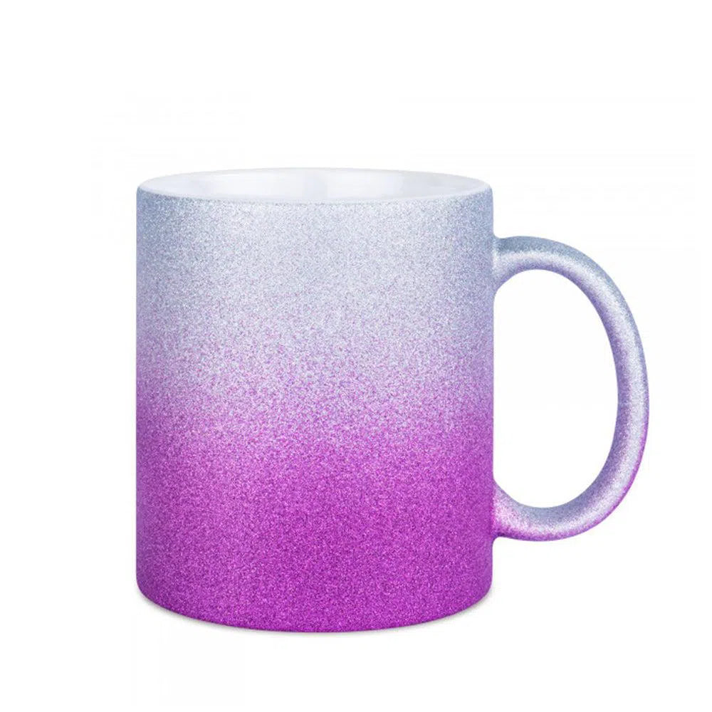 Mug paillettes bicolore Violet et argenté-1cafe1chaise