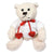 Peluche Hardy, l'ours blanc avec ses petits coeurs-1cafe1chaise