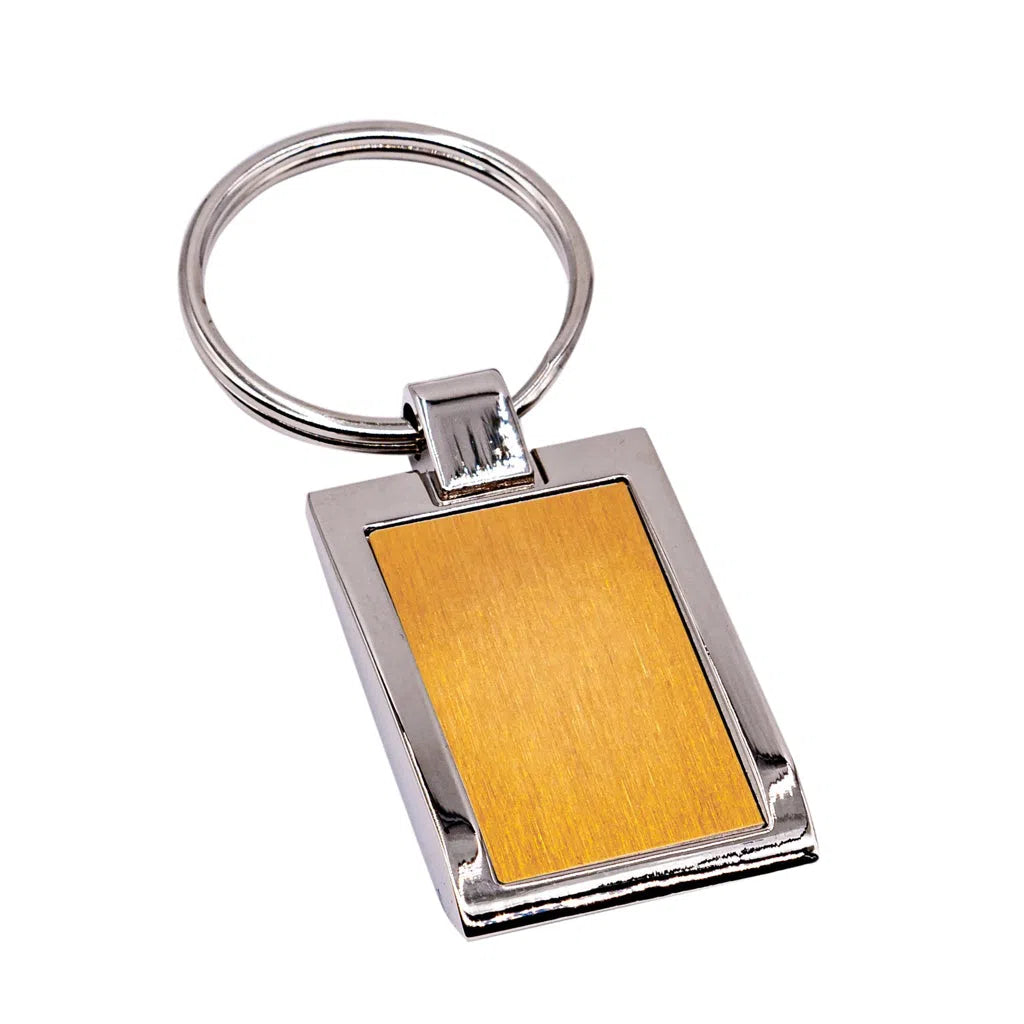 Porte-clés métal double rectangulaire (cuivre clair)-1cafe1chaise