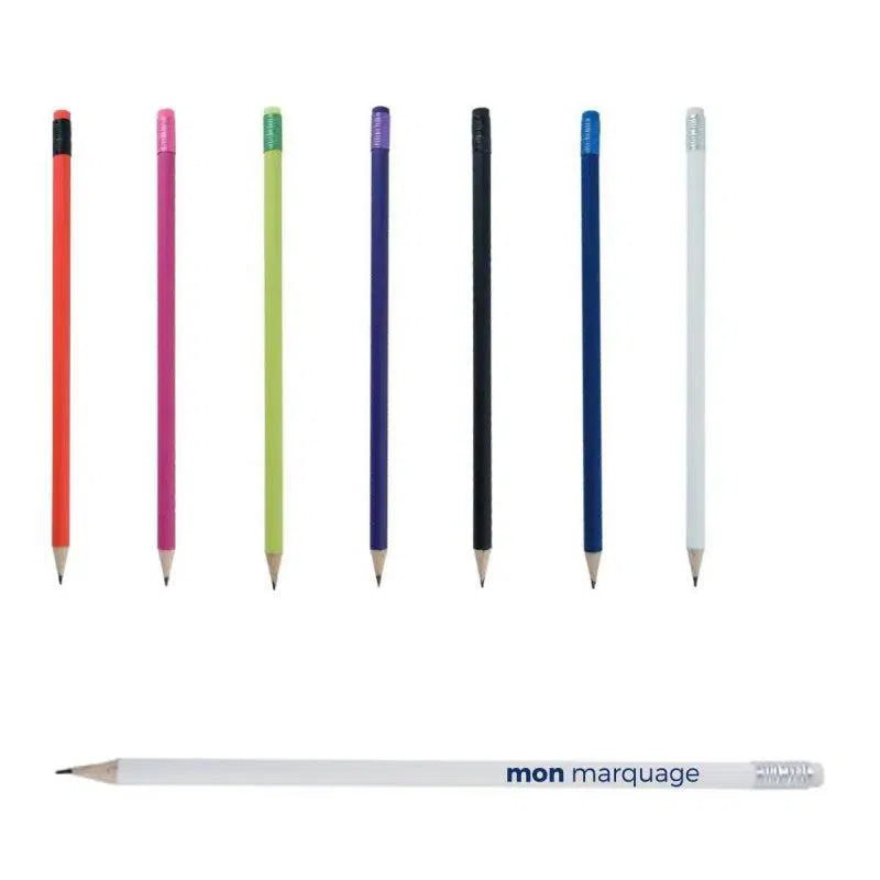 Crayon publicitaire de papier avec gomme (SO)-1cafe1chaise