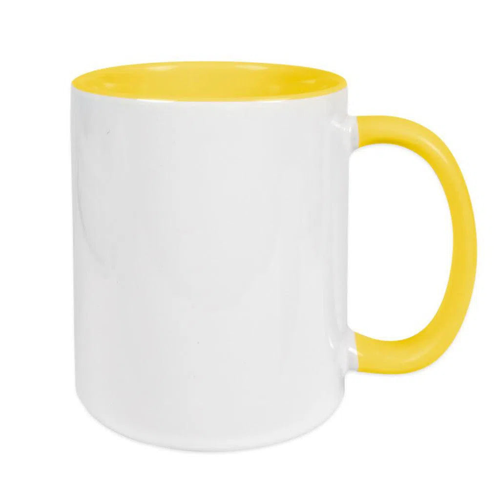 Mug bicolore Jaune clair-1cafe1chaise