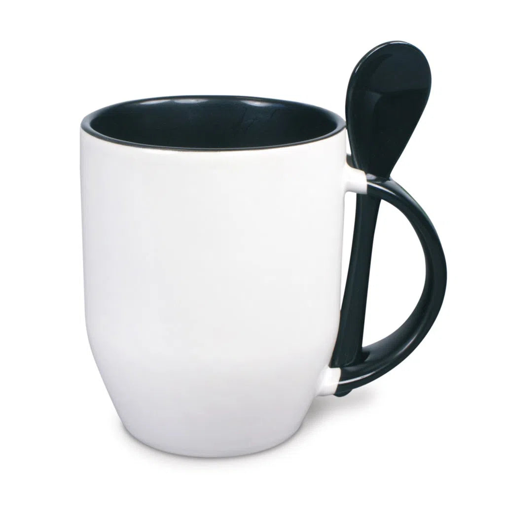 Mug cuillère bicolore Noir-1cafe1chaise