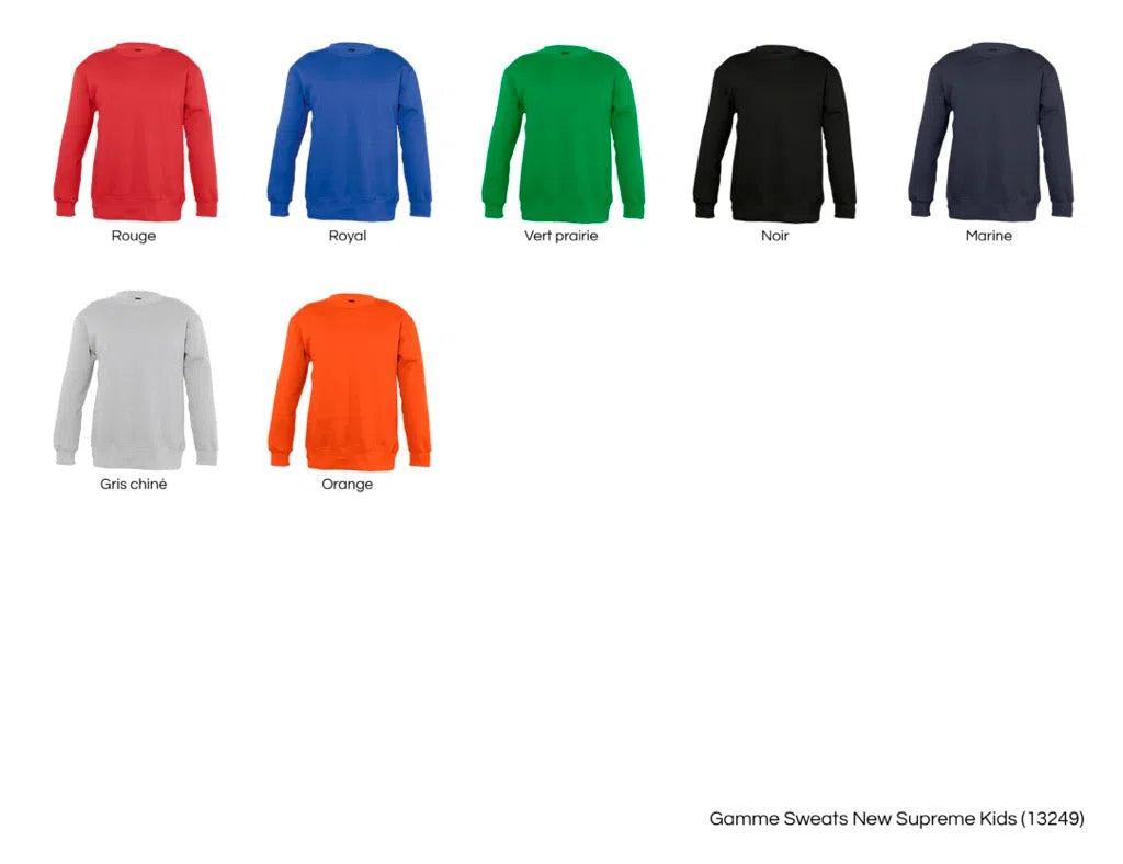 Sweat-shirt raglan pour enfant New supreme kids (13249)-1cafe1chaise