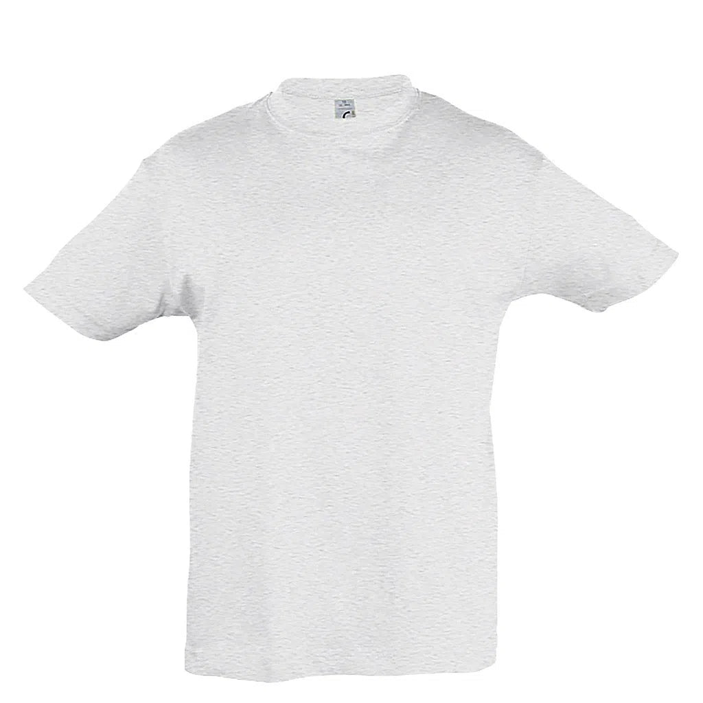 T-shirt enfant 150gr - blanc chiné-1cafe1chaise