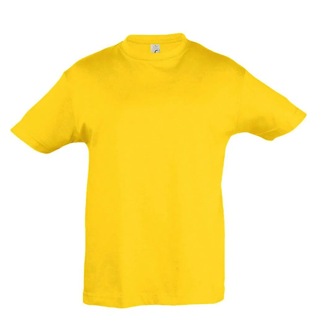 T-shirt enfant 150gr - jaune-1cafe1chaise