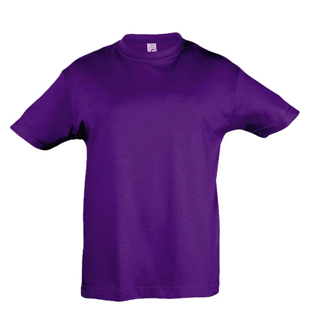 T-shirt enfant 150gr - violet foncé-1cafe1chaise