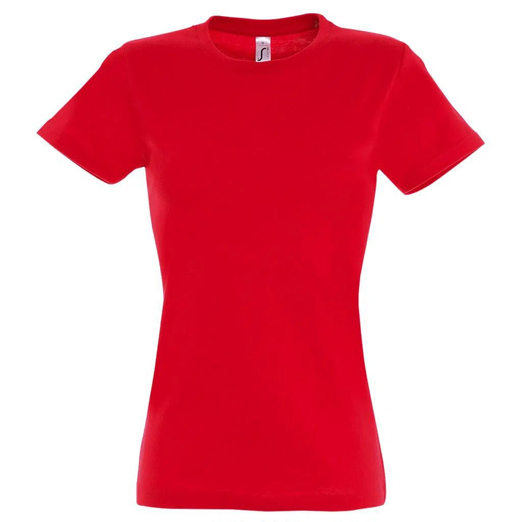 T-shirt femme 190gr - rouge-1cafe1chaise